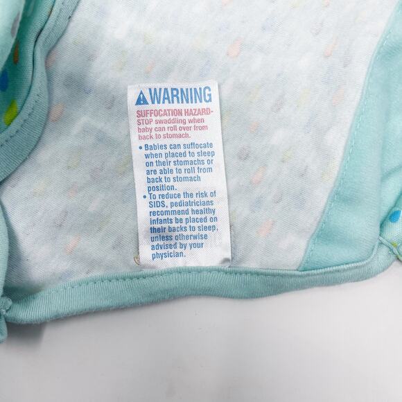 SwaddleMe Original Swaddle Wrap Newborn S/M Jungle Drops Green Baby Sleepwear - Picture 11 of 12